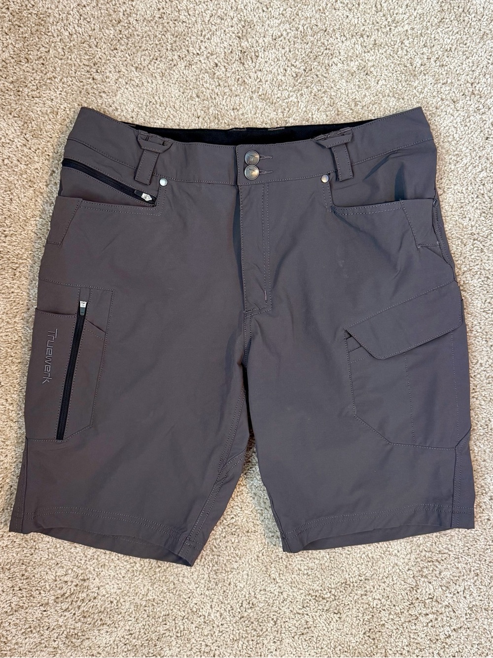 Truewerk Size 32 Men's Gray Performance Cargo Shorts
